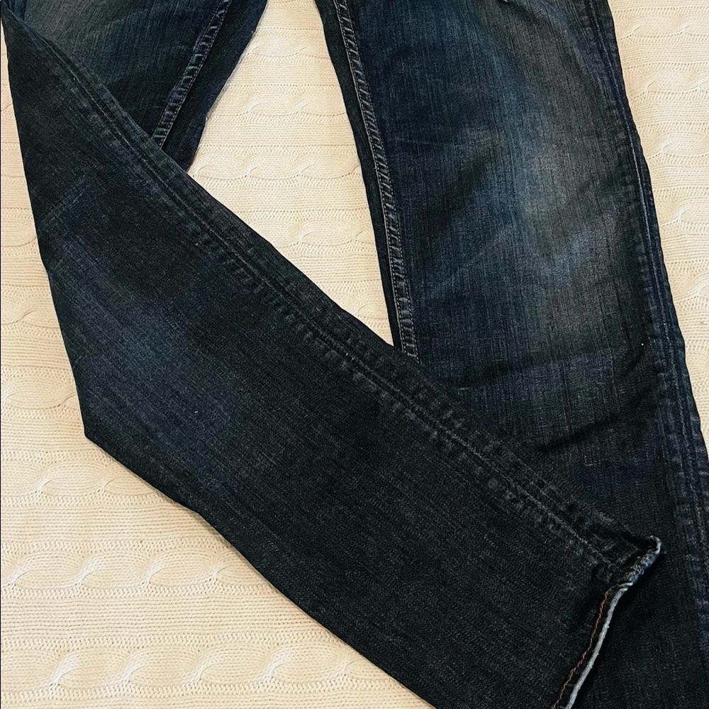 Dark wash denim jeans